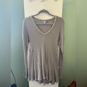 Women's Y2K Juicy Coutour Sparkly Dressy Waffle Tunic Top Size Medium